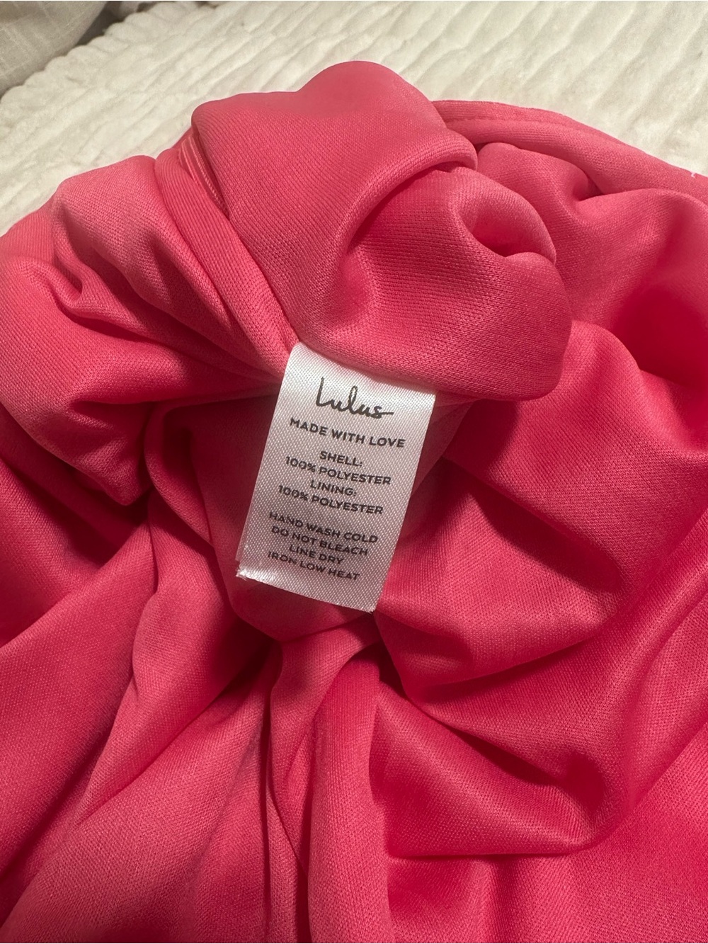 Lulu's Chasing Desire Hot Pink Satin Jacquard One-Shoulder Maxi Dress - Picture 3 of 9